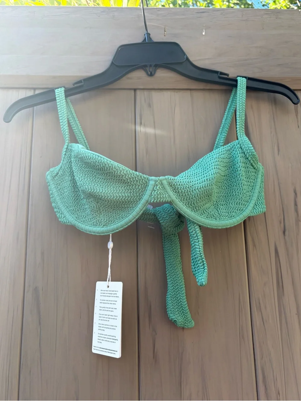 Monday Swimwear Capri Bikini Top + Byron Bottoms in Pond Crinkle New with Tags!